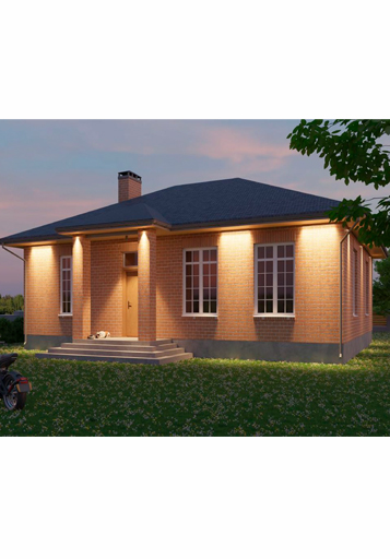 Освещение фасада частного дома