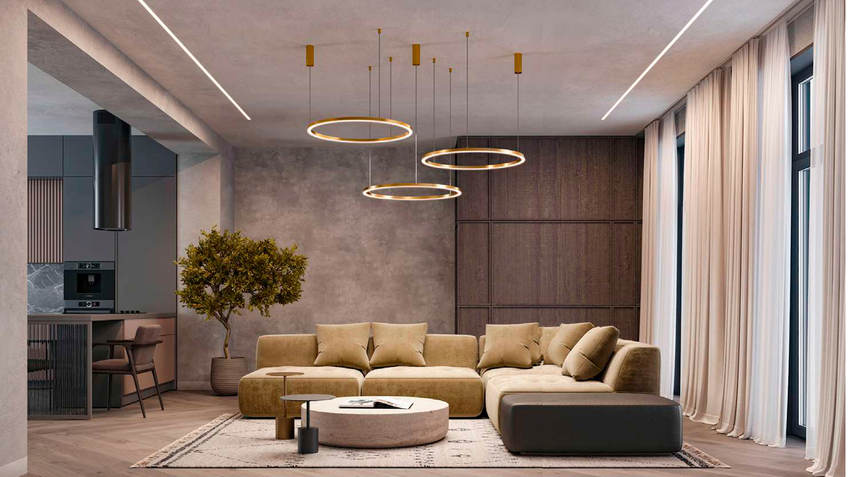 Воздушные светильники в интерьере